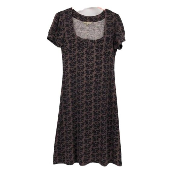 RW&Co purple square neck  circle geometric print mini dress - Picture 1 of 15